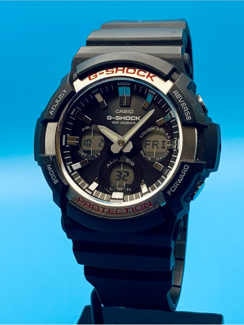 CASIO G-SHOCK TOUGH SOLAR GAS-100(5445) Men's Ana-Digi Watch Chrono Timer Works
